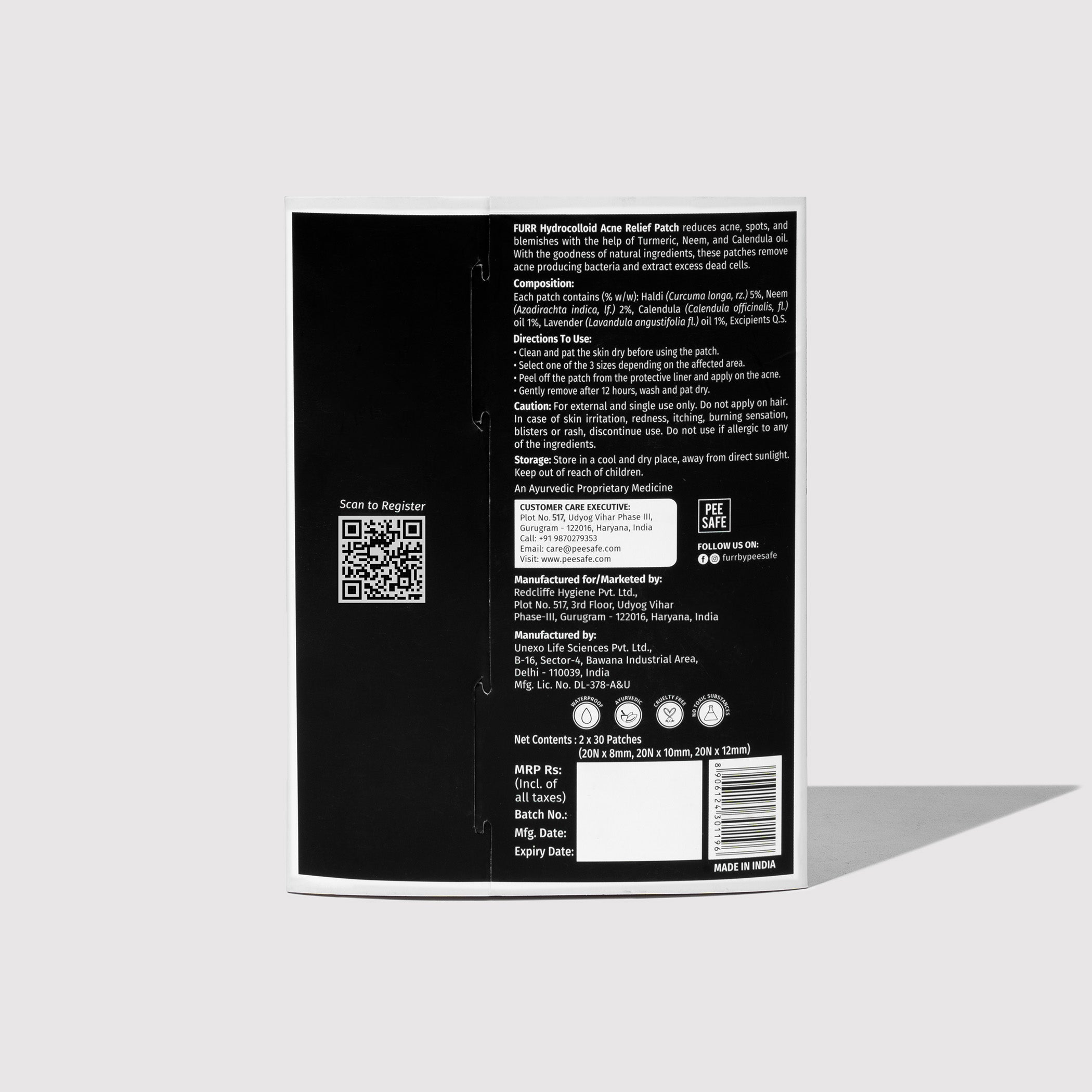 Furr Acne Relief Patches (60 Patches)