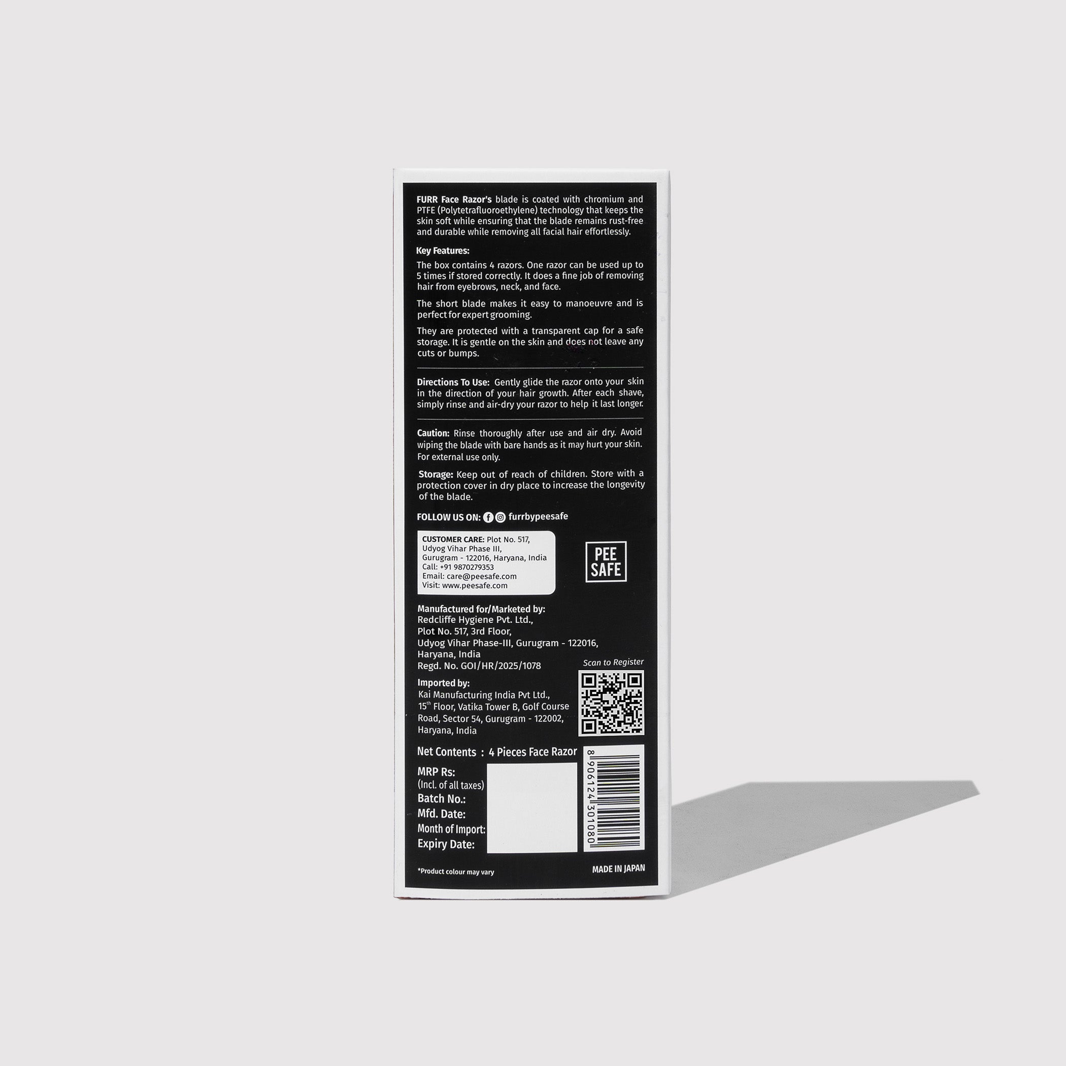 Furr Advanced Nano Coated Face Razor For Women (4N)