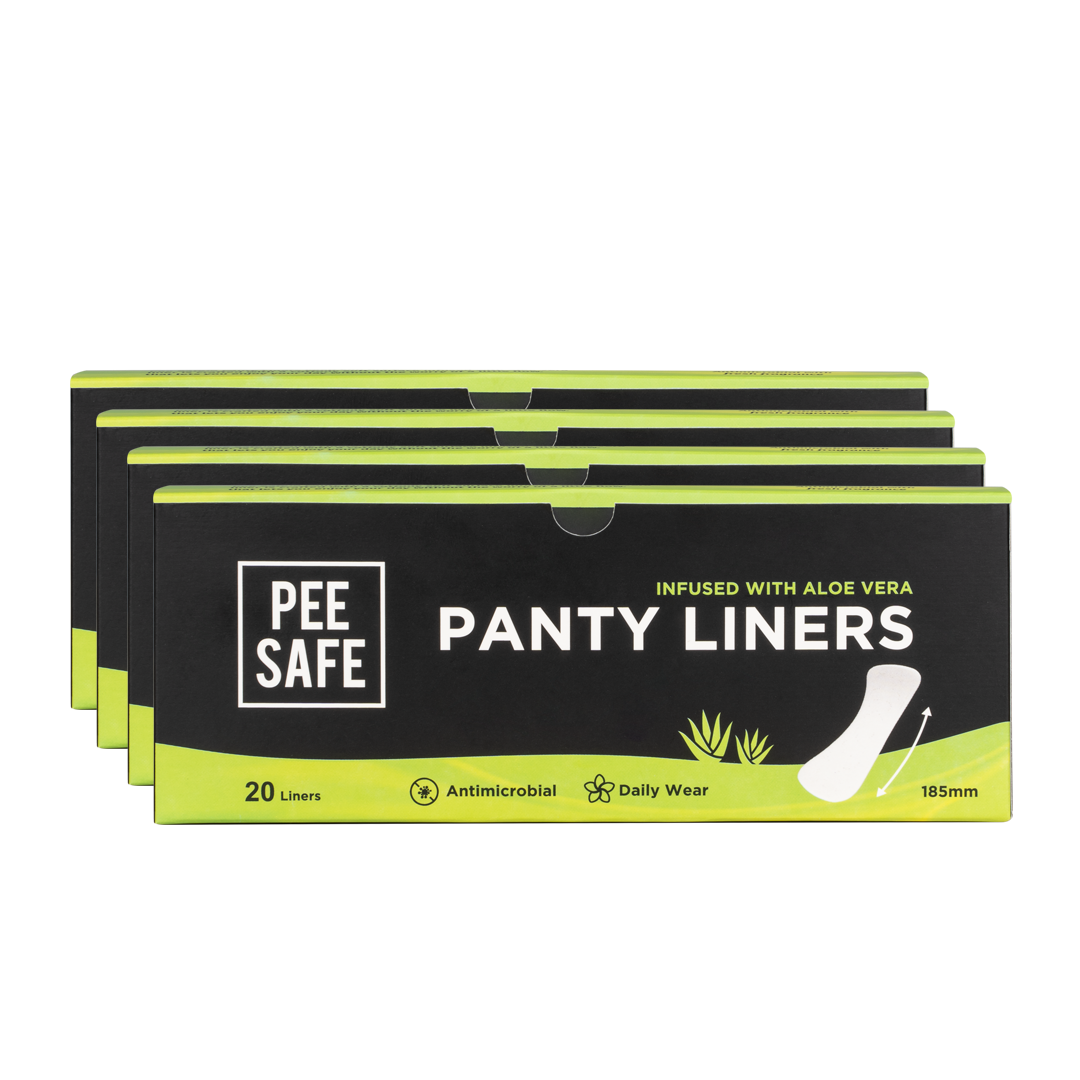 Aloe Vera Panty Liners (Pack of 4, 80 Liners) – peesafe-uae