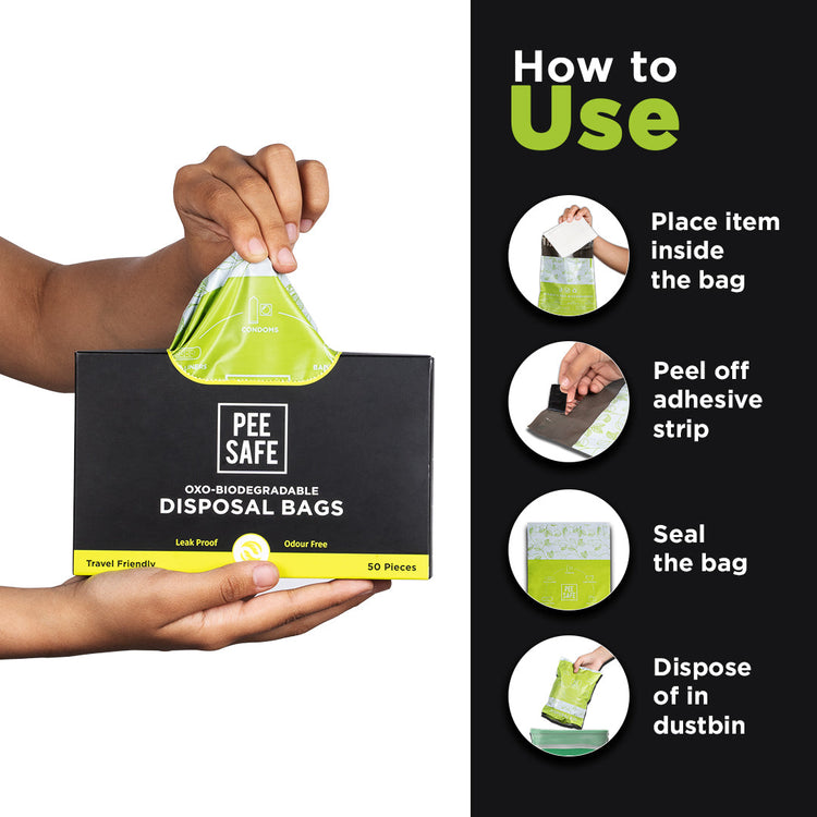 Oxo-Biodegradable Disposable Bags - 50 Bags