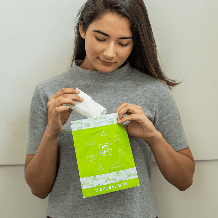 Oxo-Biodegradable Disposable Bags - 50 Bags - Pee Safe