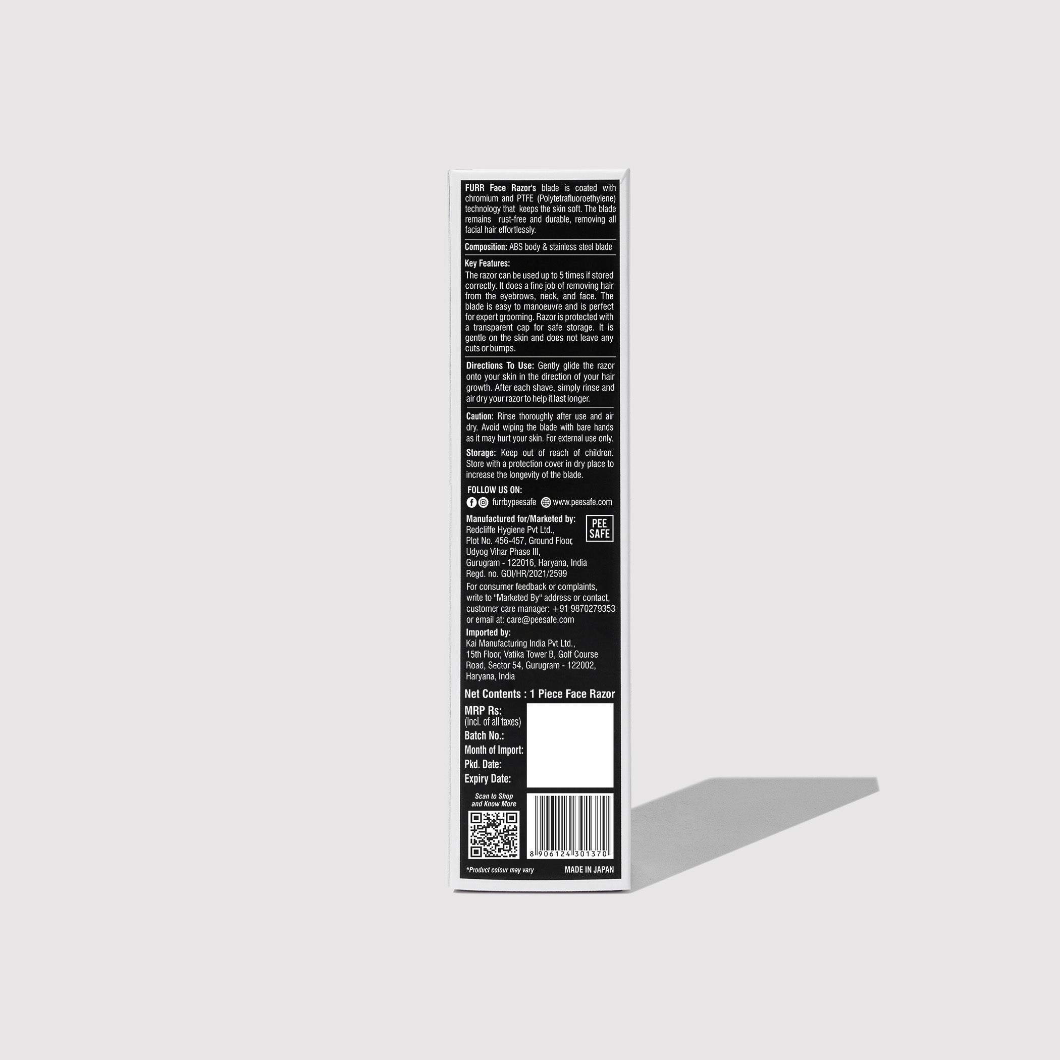 Furr Advanced Nano Coated Face Razor For Women (1N)