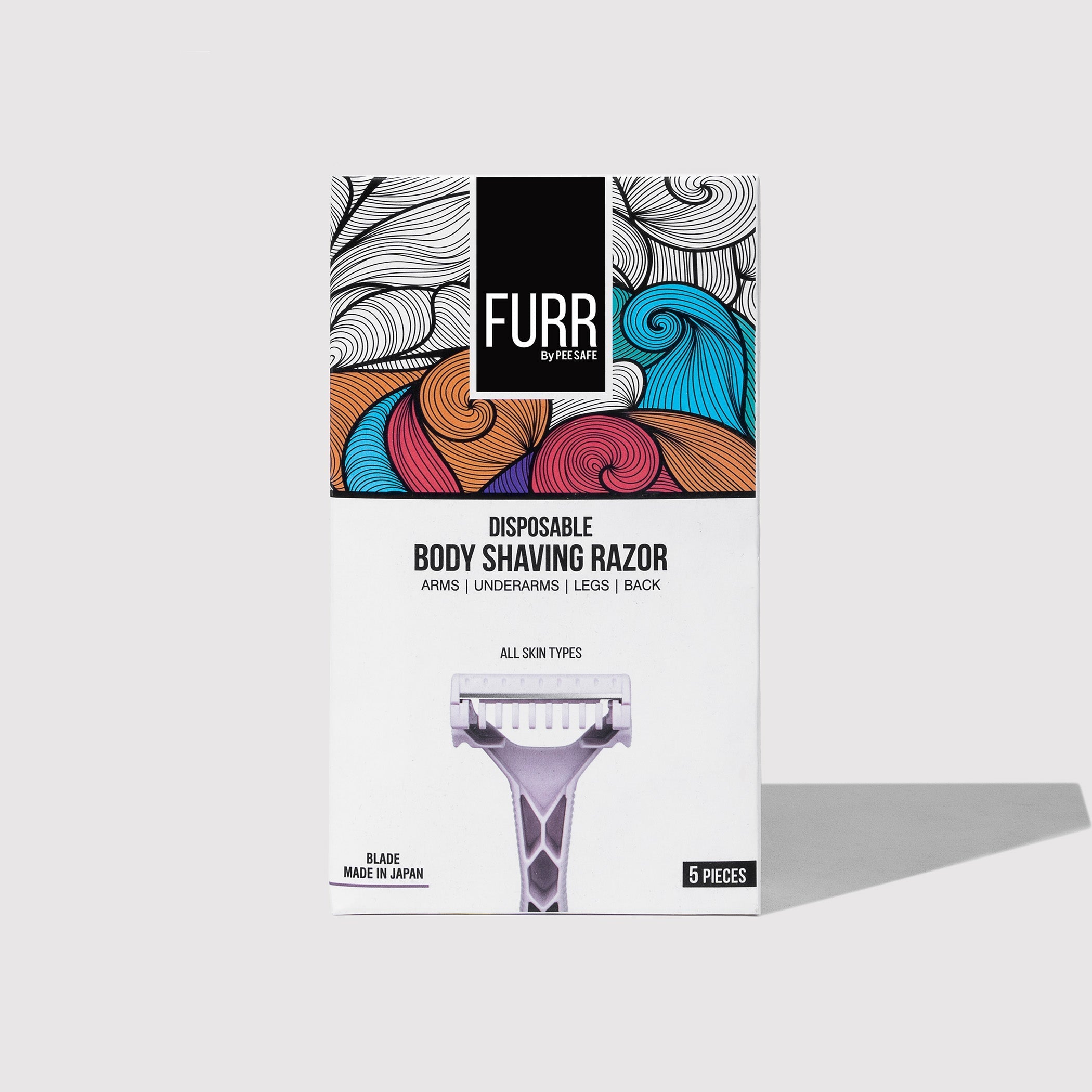 Furr Disposable Body Shaving Razor (Pack of 5) - BYOC