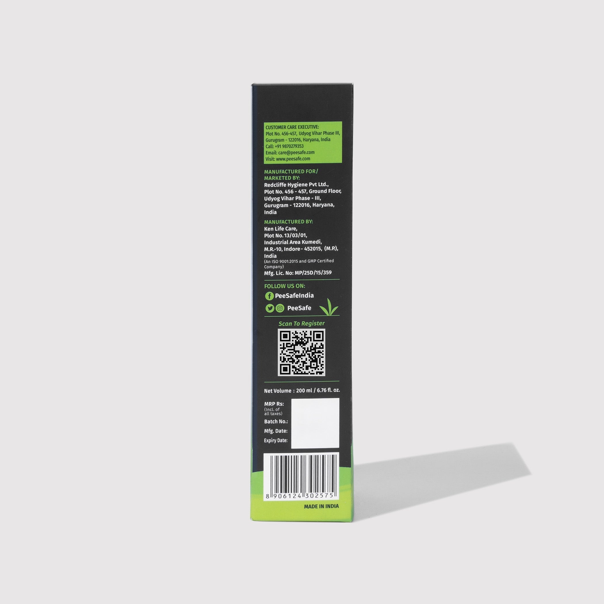 Pee Safe Daily Natural Intimate Wash For Women (200 ML) - BYOC