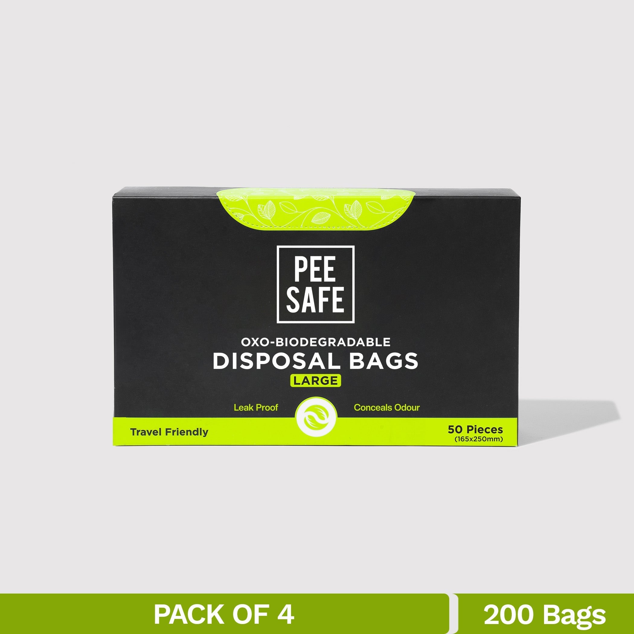 Pee Safe Oxo-Biodegradable Disposable Bags (Pack of 4)
