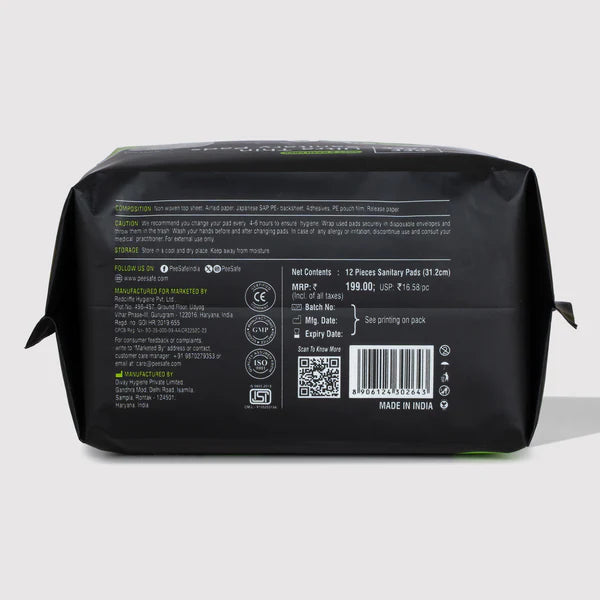 Ultra Thin Sanitary Pads - XXL (12 Pads)