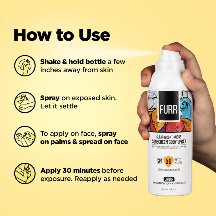 Clear & Continuous Sunscreen Body Spray