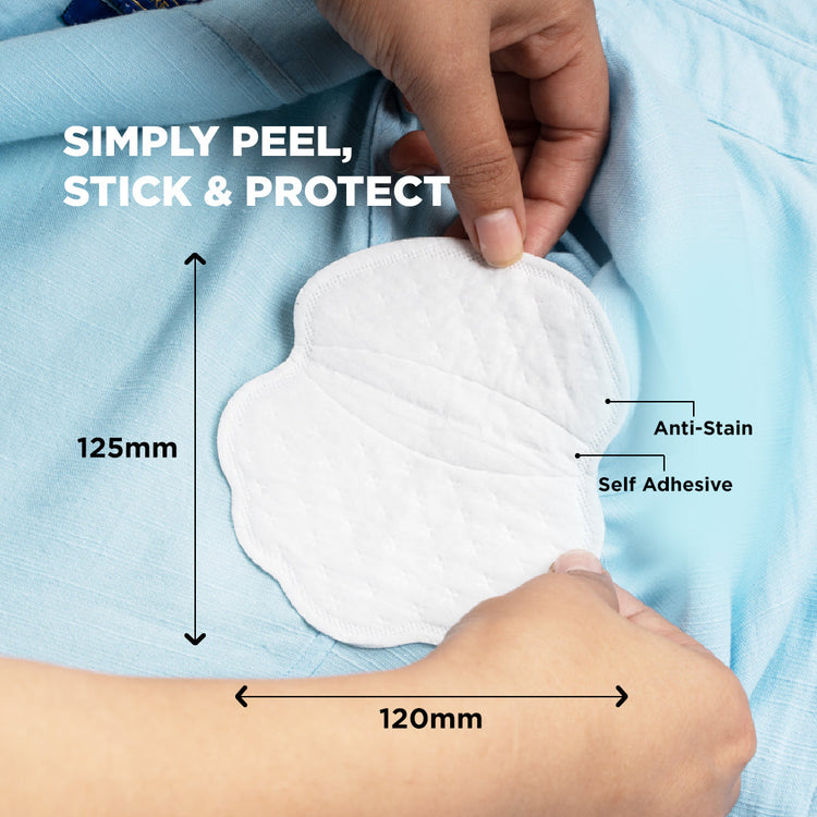 Disposable Underarm Sweat Pads (Folded) - 14 Pads