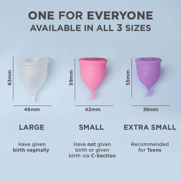 Reusable Menstrual Cups - Small (Pack of 2)