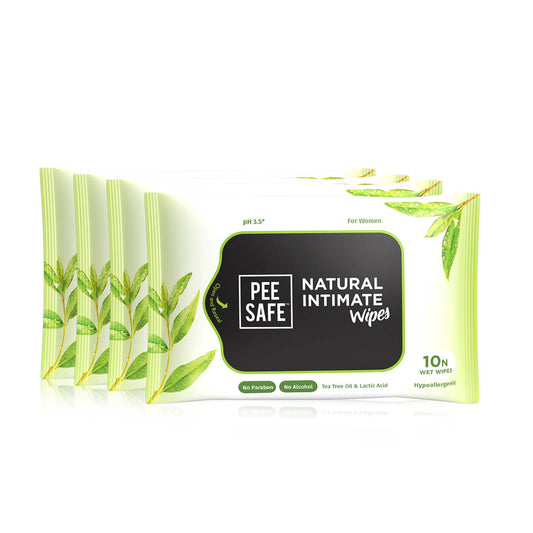 Natural Intimate Wipes - Set of 4 (40 Wipes)
